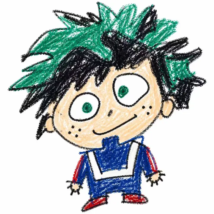 5-Year-Old Crayon Drawing Style Nano Banana 2.1 example
