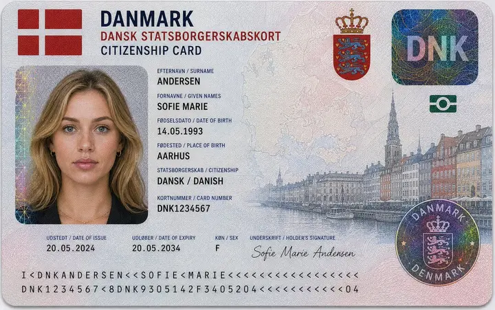 Algerian Identity Card Mockup Nano Banana 2.1 example
