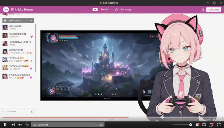 Become a Vtuber Nano Banana 2.1 example