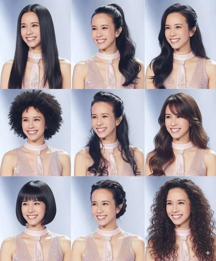 Change Multiple Hairstyles Nano Banana 2.1 example