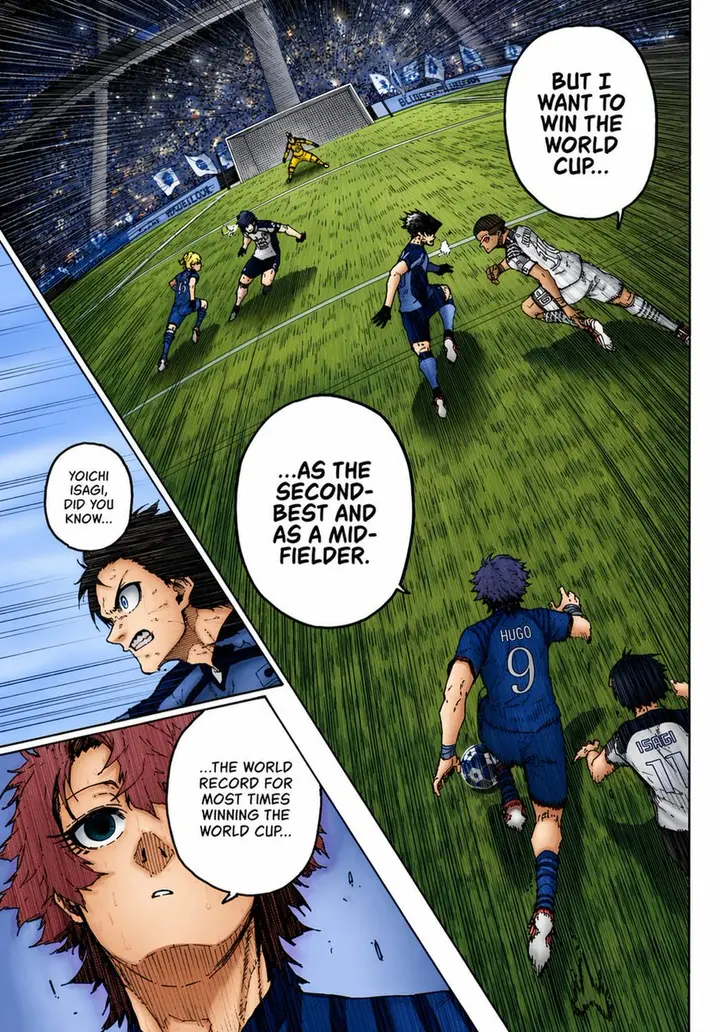Colorized Soccer Manga Page Nano Banana 2.1 example
