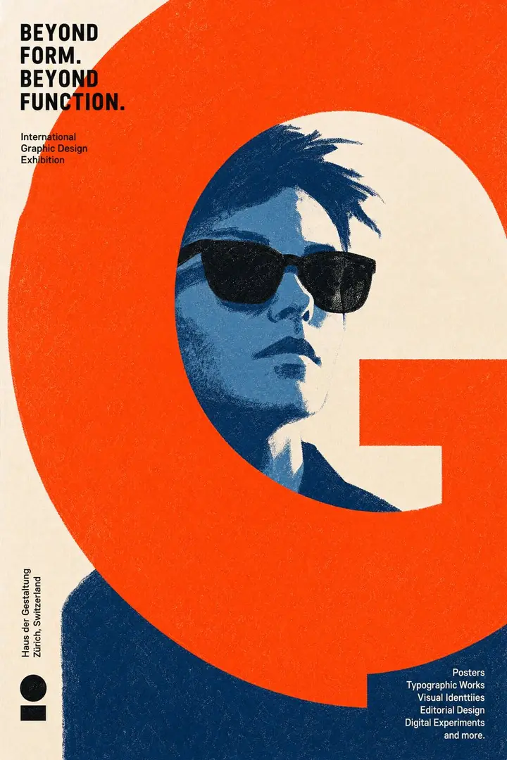 Contemporary Graphic Design Poster Nano Banana 2.1 example