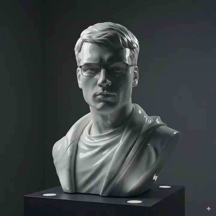 Custom Marble Sculpture Nano Banana 2.1 example