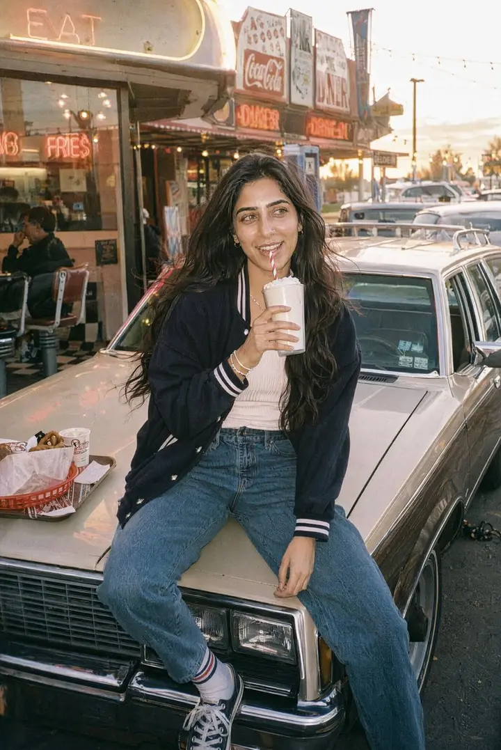 Retro Diner Milkshake Portrait Nano Banana 2.1 example