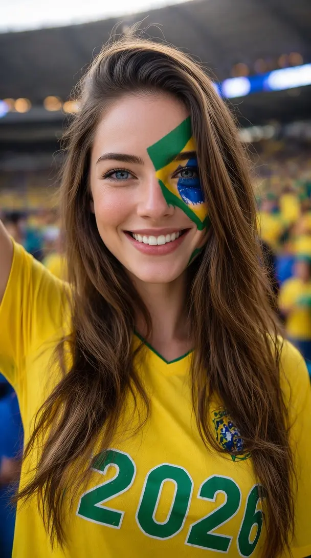 Stadium Soccer Fan Portrait Nano Banana 2.1 example