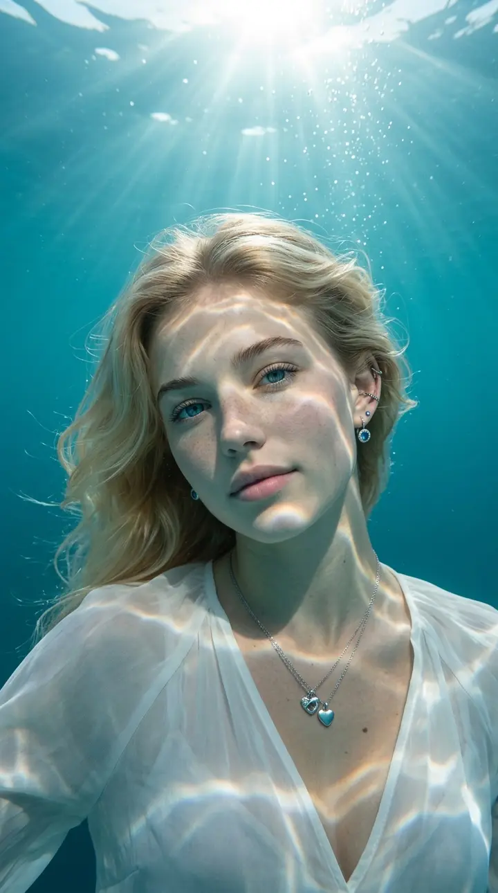 Underwater Portrait Nano Banana 2.1 example